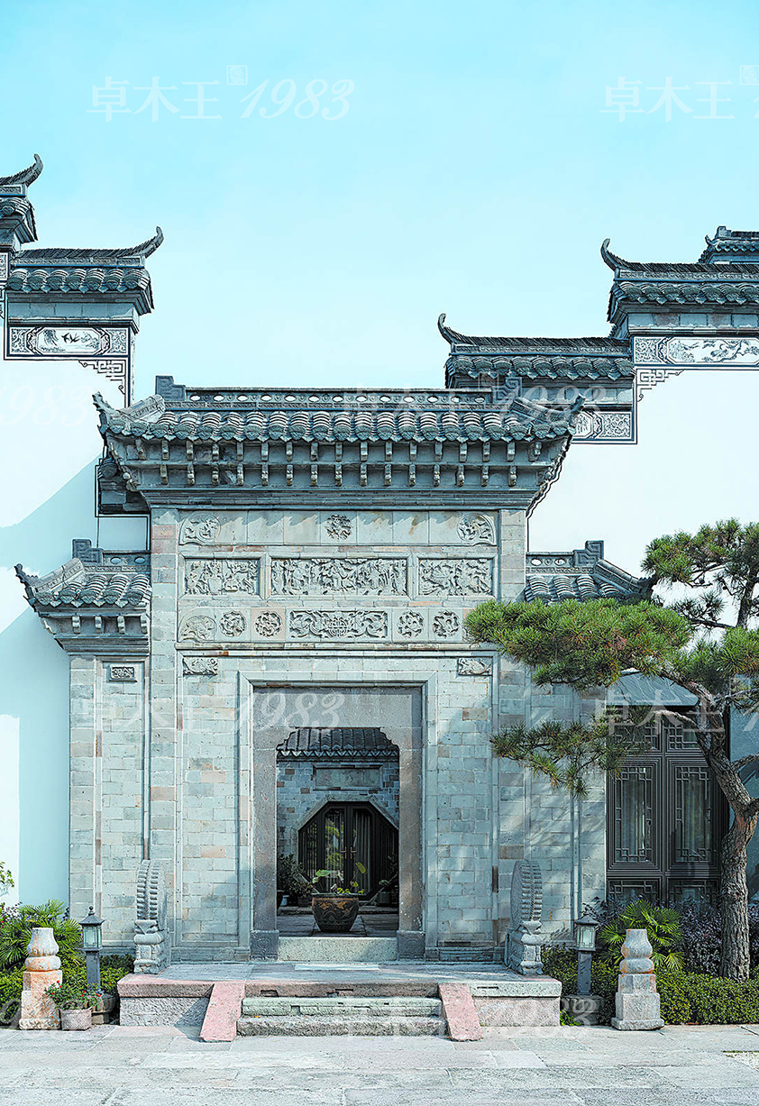 古建寺庙_卓木王红木